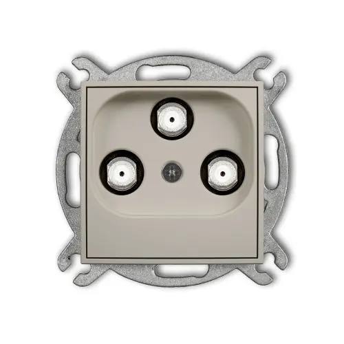 Oferta czasowa Mechanizm gniazda multimedialnego 3F DATA (UPC) Karlik MINI taupe 60MGMU