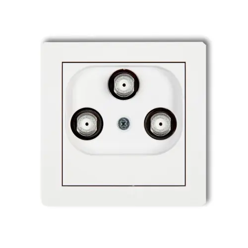 Wyjątkowa oferta Mechanizm gniazda multimedialnego 3F DATA (Vectra) Karlik DECO biały DGMV