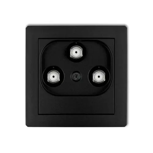 Ograniczona ilość Mechanizm gniazda multimedialnego 3F DATA (Vectra) Karlik DECO czarny mat 12DGMV