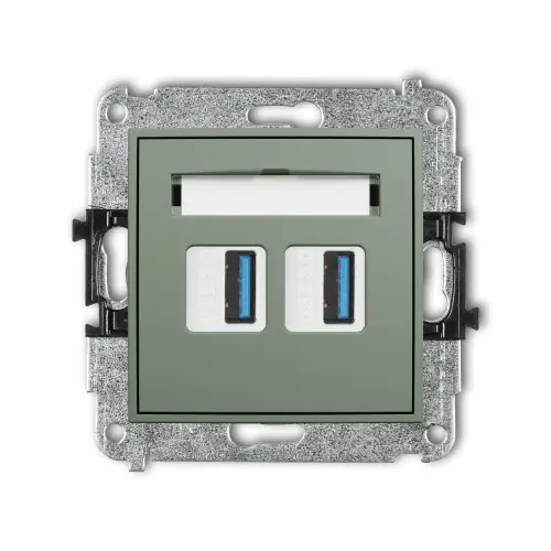 Mechanizm gniazda podwójnego 2xUSB A-A 3.0 Karlik MINI szałwiowy 61MGUSB-6 Zamów teraz