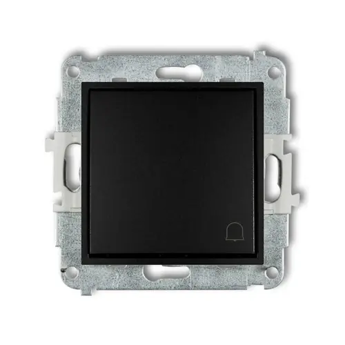 Łatwy zwrot Mechanizm łącznika zwierny dzwonek Karlik ICON czarny mat 12IWP-4