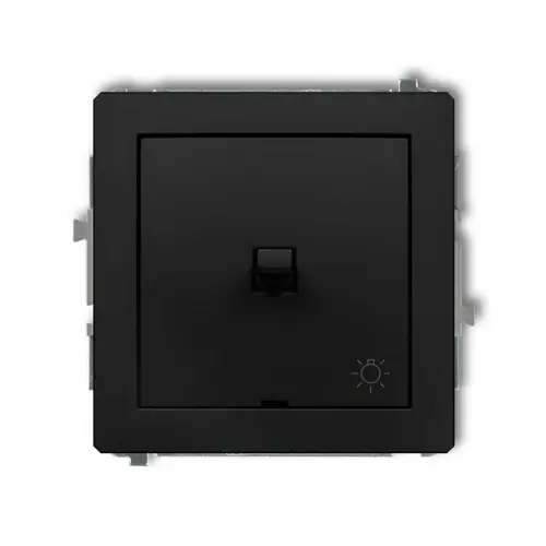 Mechanizm łącznika zwierny światło w stylu amerykańskim Karlik DECO czarny mat 12DWPUS-5 Niska cena