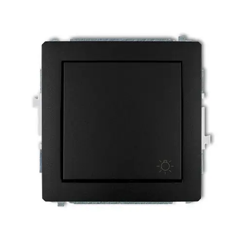 Kup online Mechanizm łącznika zwierny światło Karlik DECO czarny mat 12DWP-5