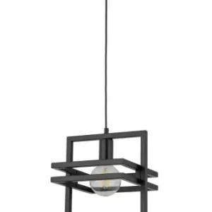 Ostatnie sztuki MERCI 1 lampa wisząca czarny stal lakierowana Sigma lighting