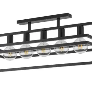 Zamów dziś MERCI 5 plafon czarny stal lakierowana Sigma lighting