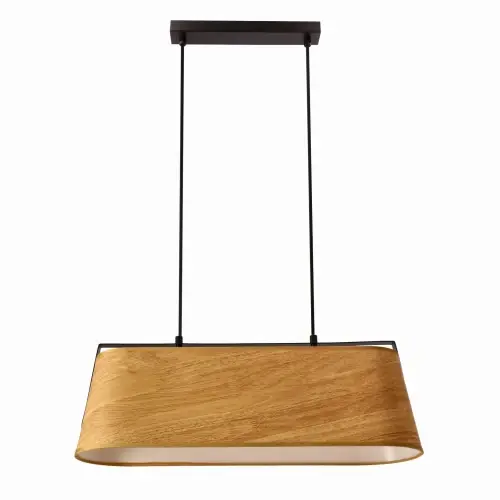 MILBURY Lampa Sufitowa Czarny 2x40W E27 Abażur Żółty Rabat