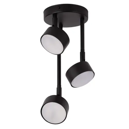 Łatwy zwrot NEMO 3 plafon czarny stal lakierowana Sigma lighting