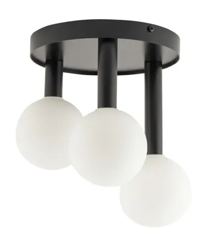 Perla 3 plafon czarny stal lakierowana Sigma lighting Rabat