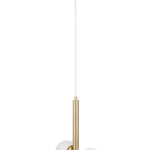 PERLA LUX 3 zwis biały stal mosiądzowana Sigma lighting Rabat