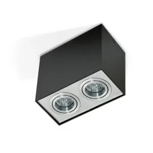 Plafon ELOY 2 black/aluminium (AZ1355 GM4204-BK-ALU) - AZZARDO Wyprzedaż