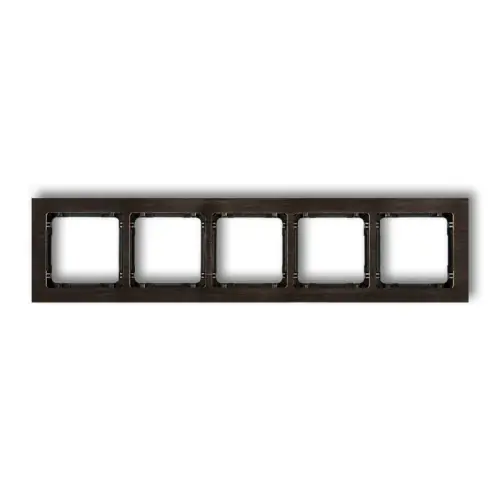 Ramka uniwersalna pięciokrotna - efekt drewna (ramka wenge; spód czarny) Karlik DECO efekt wenge DRD-5G Oferta