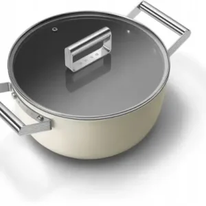 Dodaj do koszyka Garnek 24cm podstawa 17cm stal nierdzewna Smeg CKFC2411CRM