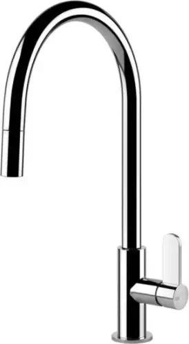 GESSI HELIUM Bateria jednouchwytowa, wyciąngana wylewka, Chrom Do wyczerpania zapasów
