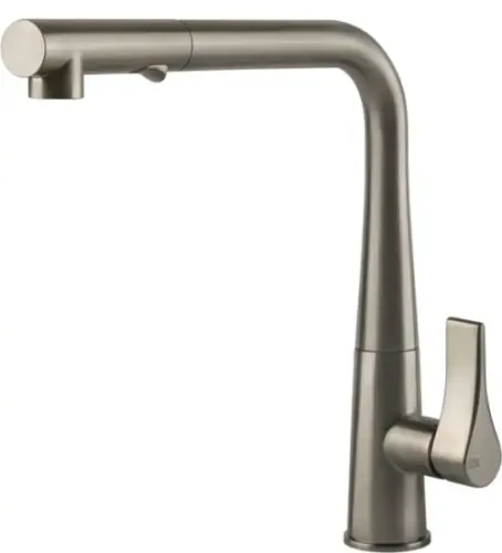GESSI PROTON Bateria, dwufunkcyjna wylewka, Finox (nikiel) Szybka wysyłka