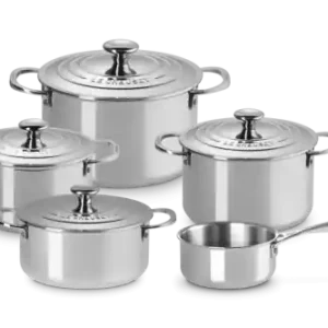 Super okazja Le Creuset 3-PLY PLUS Zestaw 5 Szt. Naczyń ze Stali Nierdzewnej 96605300000000