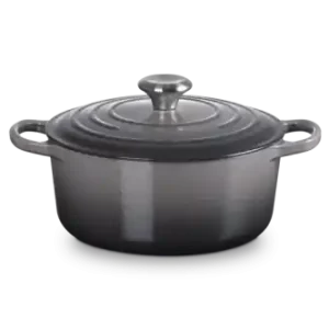 Hit sprzedaży Le Creuset Brytfanna Okrągła 24 cm Flint, Kolekcja Signature 21177244442430