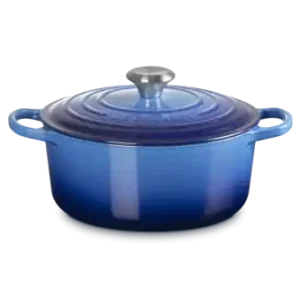 Dostępne od ręki Le Creuset Brytfanna Okrągła 24cm Azure Signature 21177242202430