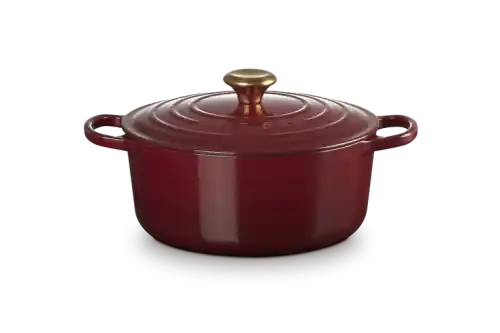 Bestseller Le Creuset Brytfanna Okrągła 26 cm Garnet, Kolekcja Signature 21177269494441