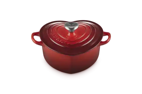 Nie przegap Le Creuset Brytfanna Serce Wiśniowy 1.9L Żeliwna 21401200602455