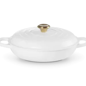 Le Creuset Garnek Żeliwny Gourmet 30 cm Biały 21180300101441 Bezpieczne zakupy
