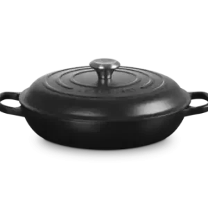 Taniej Le Creuset Garnek Żeliwny Gourmet 30 cm Czarny Matt 21180300000430