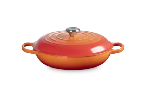 Wysoka jakość Le Creuset Garnek Żeliwny Gourmet 30cm Płomienny 21180300902430