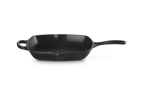 Bestseller Le Creuset Kwadratowa Patelnia Grillowa Żeliwna 26cm Czarny Mat 20183260000422