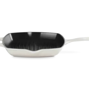 Le Creuset Patelnia Grillowa Żeliwna 26cm Meringue 20183267160422 Łatwy zwrot