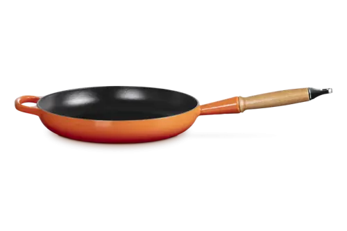 Le Creuset Patelnia Żeliwna Signature 28cm z Drewnianym Uchwytem 20258280900422 Łatwy zwrot