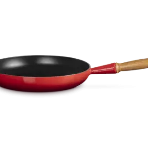 Wyprzedaż Le Creuset Patelnia Żeliwna Signature 28cm z Drewnianym Uchwytem Wiśniowa 20258280600422