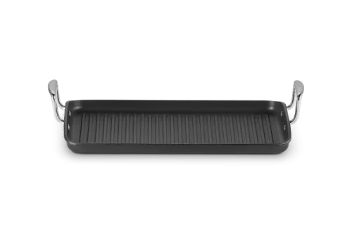 Le Creuset PROSTOKĄTNA PŁYTA GRILL ROWKOWANA ALUMINIUM NIEPRZ. 35CM 52107350010101 Dostępne od ręki