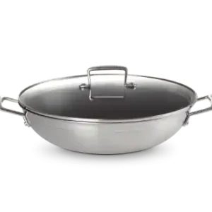 Le Creuset Wok 3-PLY ze szklaną pokrywą 30 cm, stal nierdzewna 96201130001000 Hit cenowy