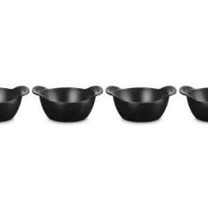 Popularny Le Creuset ZESTAW 4 MINI COCOTTE 11 CM CZARNY MATT 20500110000425