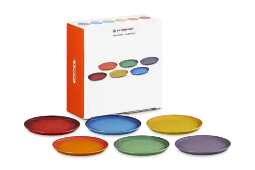 Le Creuset ZESTAW 6 TALERZY MAŁYCH 22 CM COUPE RAINBOW 79358005218000 Szybka dostawa
