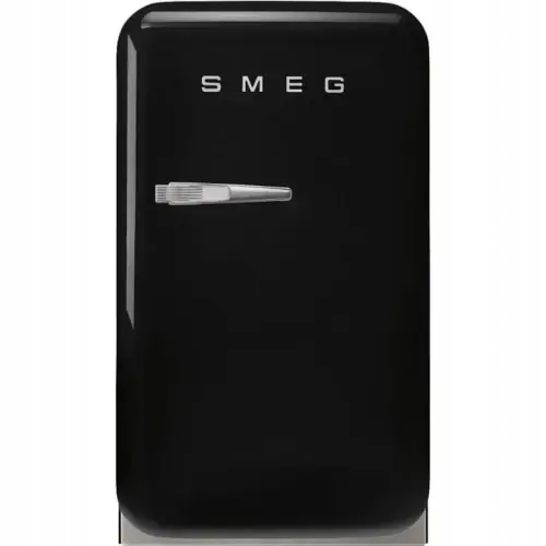 Oferta limitowana LODÓWKA CHŁODZIARKA WOLNOSTOJĄCA JEDNODRZWIOWA RETRO SMEG FAB5RBL5 CZARNA