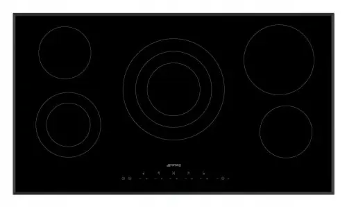 Ograniczona ilość Płyta ceramiczna 90cm 5 stref sterowanie dotykowe Smeg SE395ETB