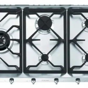 Płyta gazowa 90cm 5 palników żeliwne ruszty Smeg SE97GXBE5 Wyjątkowa oferta
