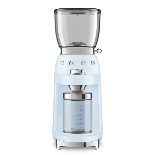Smeg 50‘s Style Młynek do kawy 30 stopni mielenia manualny pastelowy błękit Nowość