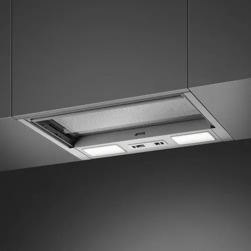Smeg UNIVERSAL Okap teleskopowy 56 cm, 230 m³/h, LED, stal nierdzewna Nowość