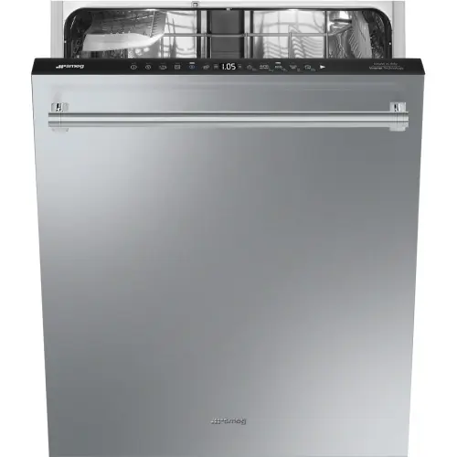 Smeg UNIVERSAL Zmywarka do zabudowy 60 cm, 2 kosze, 11 prog klasa C srebrny Premium