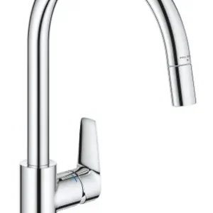Darmowy zwrot Grohe BauEdge Jednouchwytowa bateria zlewozmywakowa, DN 15 30536000