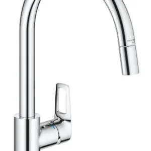 Grohe BauLoop Jednouchwytowa bateria zlewozmywakowa, DN 15 30543000 Hit sprzedaży