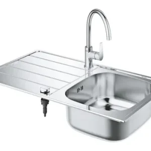 Grohe K200 zlewozmywak wpuszczany ze stali z baterią 31562SD1 Taniej
