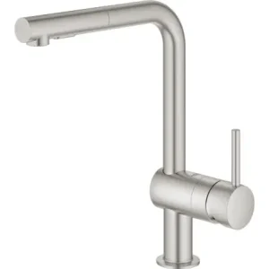 Tylko dziś Grohe Minta Jednouchwytowa bateria zlewozmywakowa stal nierdzewna 30274DC0