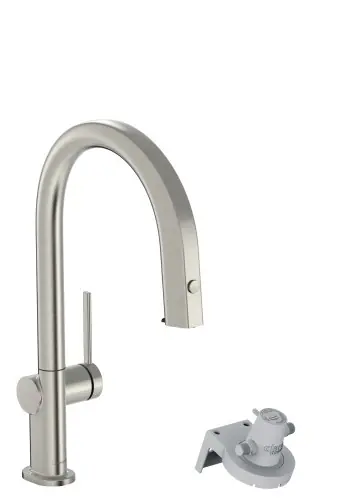 Hansgrohe Aqittura M91 FilterSystem 210 1jet z wyciąganą wylewką, Stal Szlachetna Kup teraz