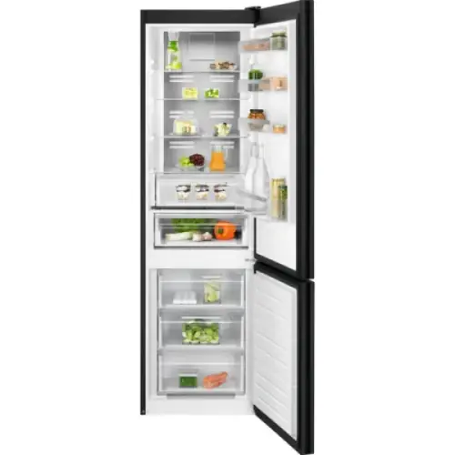 Lodówka dwudrzwiowa Electrolux LNT7ME36K2 czarna szkło Nowość