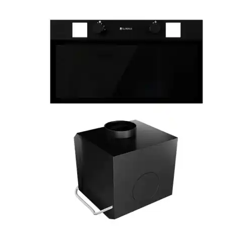 Bezpieczna płatność Okap kuchenny Spineiro 60.1 Black + Turbina TW 1.2