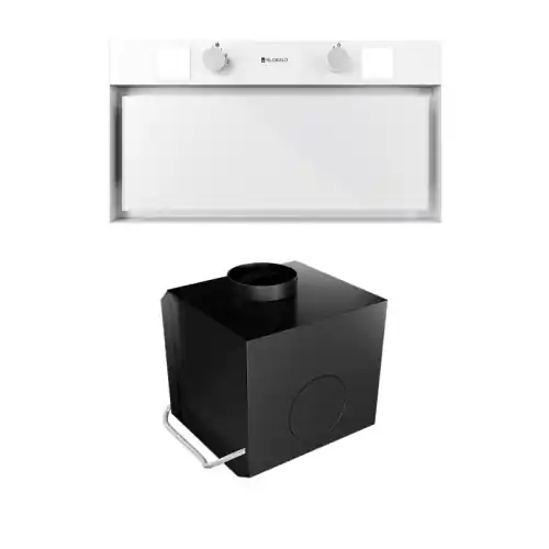 Bezpieczne zakupy Okap kuchenny Spineiro 60.1 White + Turbina TW 2.1