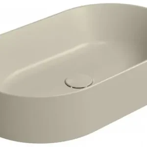 Sprawdź teraz GSI KUBE X umywalka ceramiczna nablatowa, 60 x 37 cm, beżowy
