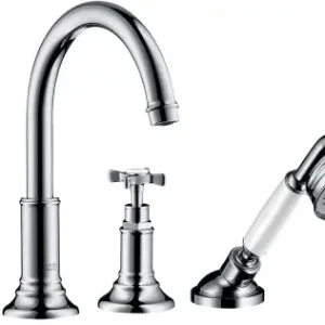 AXOR Montreux 4-otworowa bateria wannowa na cokole, Chrom 16544000 Nie przegap